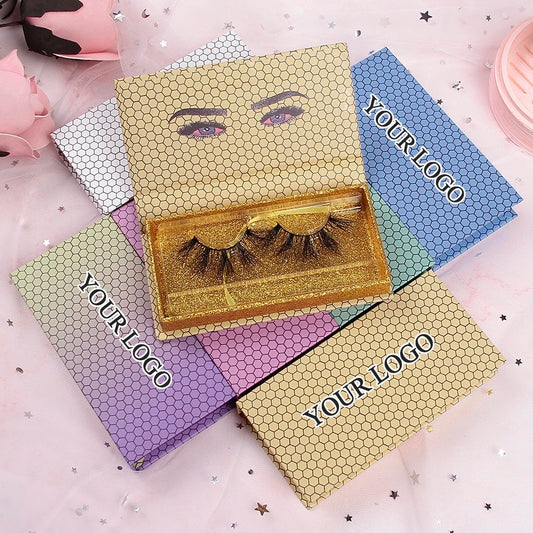 Wholesale private label lashes 3D synthetic mink lashes 25mm